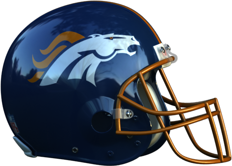 Denver Broncos Team Helmet & Logo Double Magnet Pack - Packers Vs Bears Helmets (640x480), Png Download