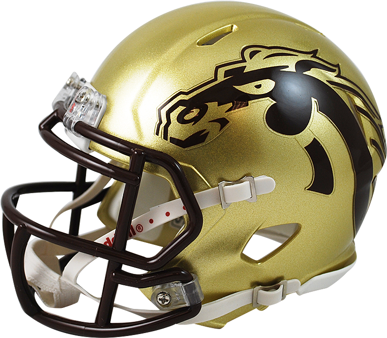 Western Michigan Broncos Alternate Riddell Mini Speed - Undefeated Football Western Michigan (900x812), Png Download