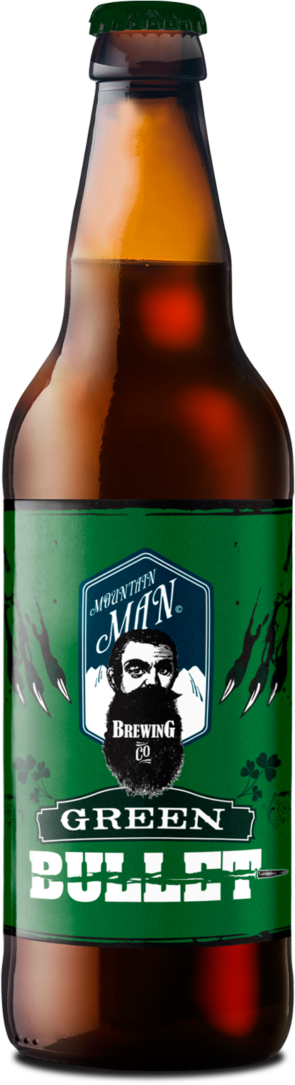 Green Bullet - Mountain Man Brewing Beer (650x1580), Png Download