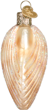 Clam Shell Ornament - Bassett Hound Glass Ornament By Old World Christmas (387x387), Png Download
