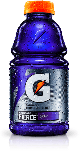 Gatorade Fierce Blue Cherry 12 Count 32 Oz (576x627), Png Download