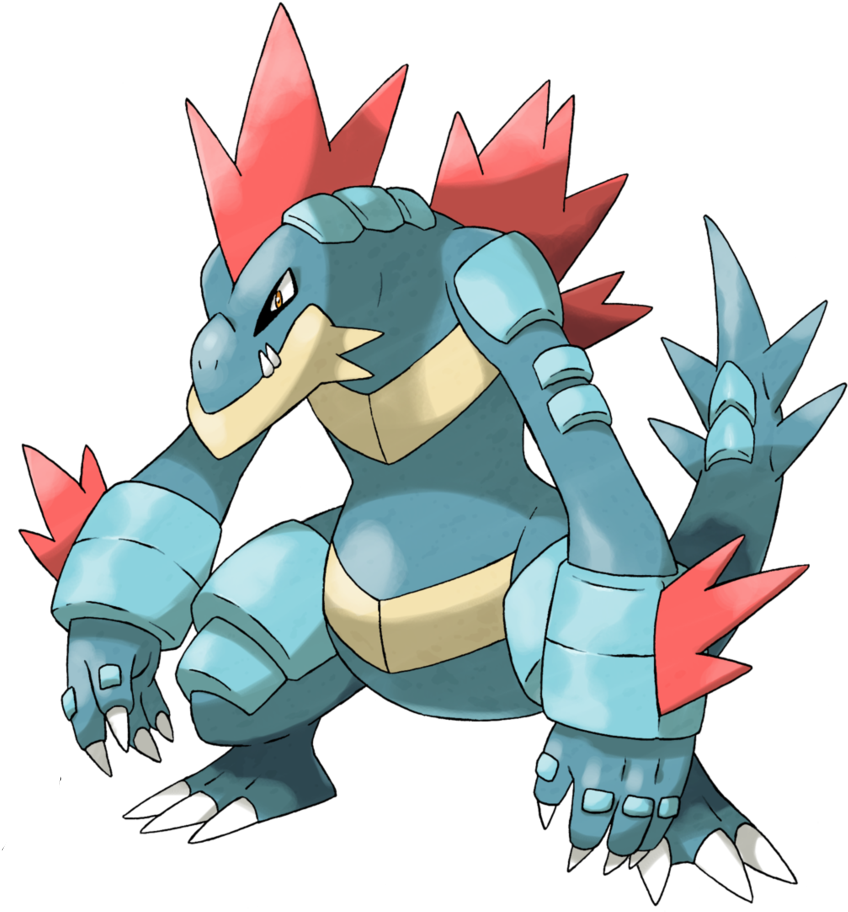 Mega Feraligatr (862x927), Png Download