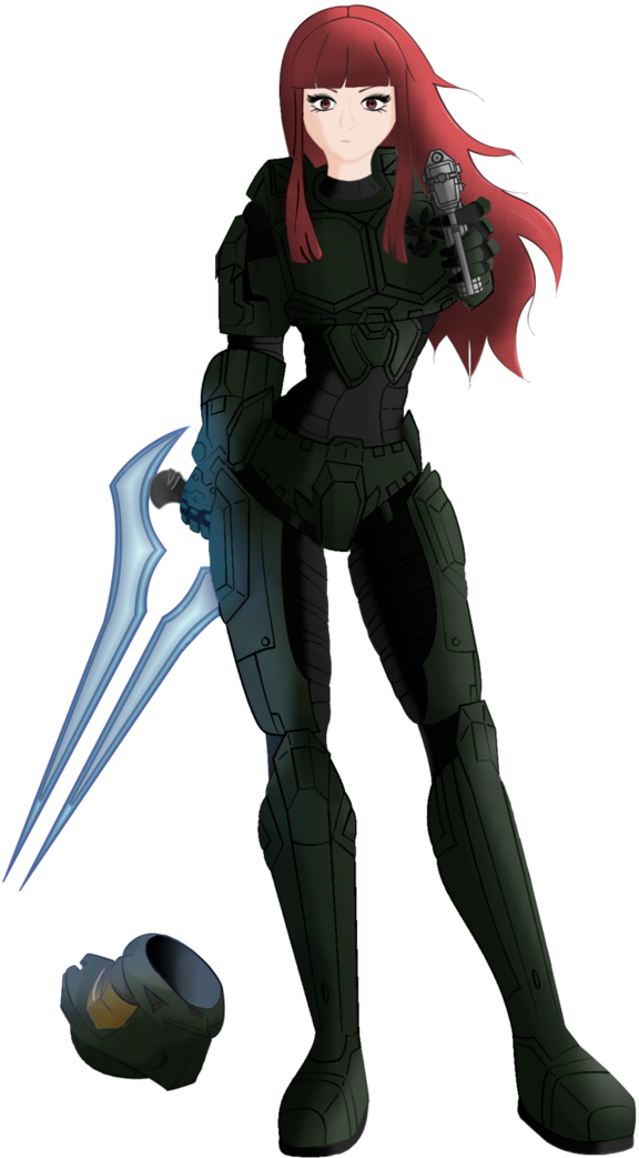 Spartan By Reinestrife On Deviantart - Halo Female Spartan Oc (704x1136), Png Download