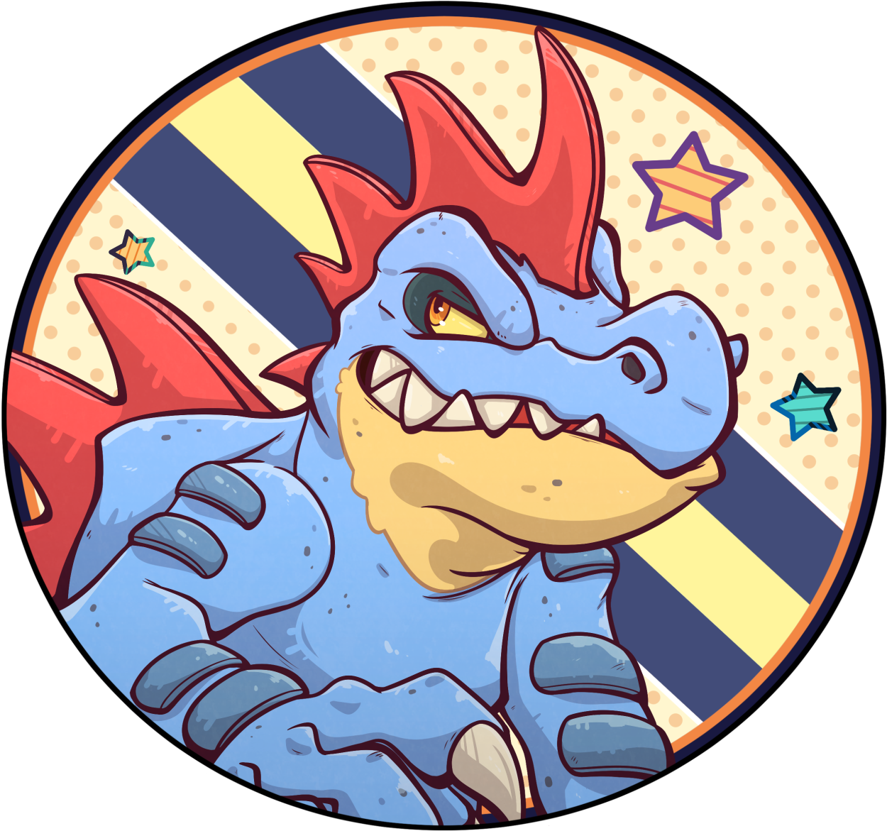 Pokemon Icon Feraligatr - Pokémon (1280x1215), Png Download