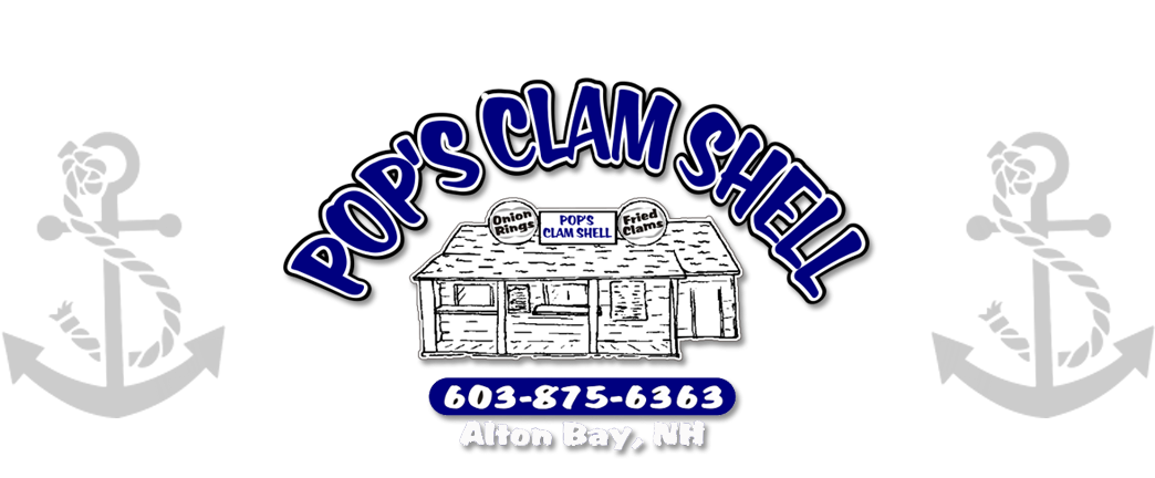 Pop's Clam Shell - Cafepress Navy Blue Nautical Boat Anchor Illustrati (1112x431), Png Download