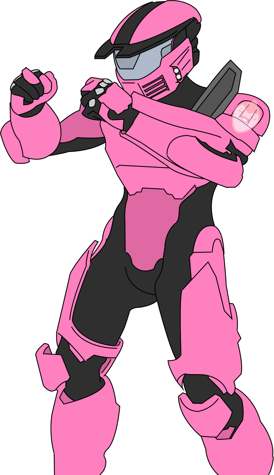 My Halo - Cartoon (963x1669), Png Download
