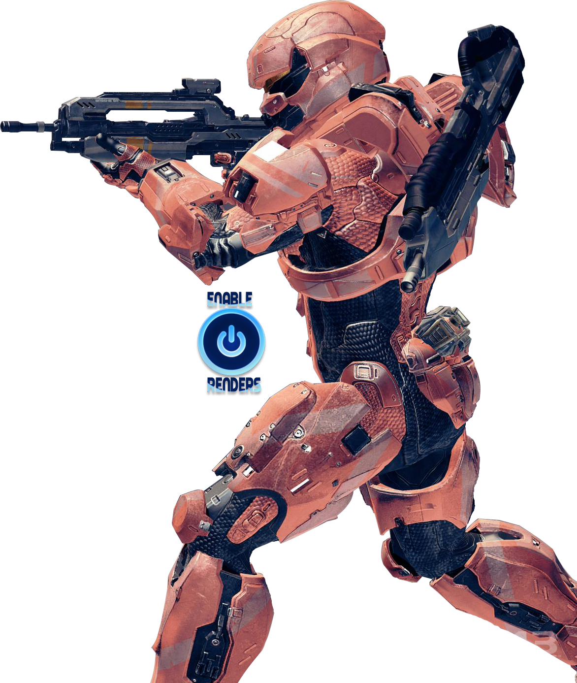 Halo 4 Spartan Renders - Halo Spartan Render (1172x1387), Png Download