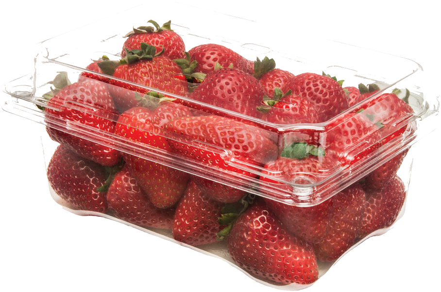 1 Lb Clamshell - One Pound Strawberries (1004x768), Png Download