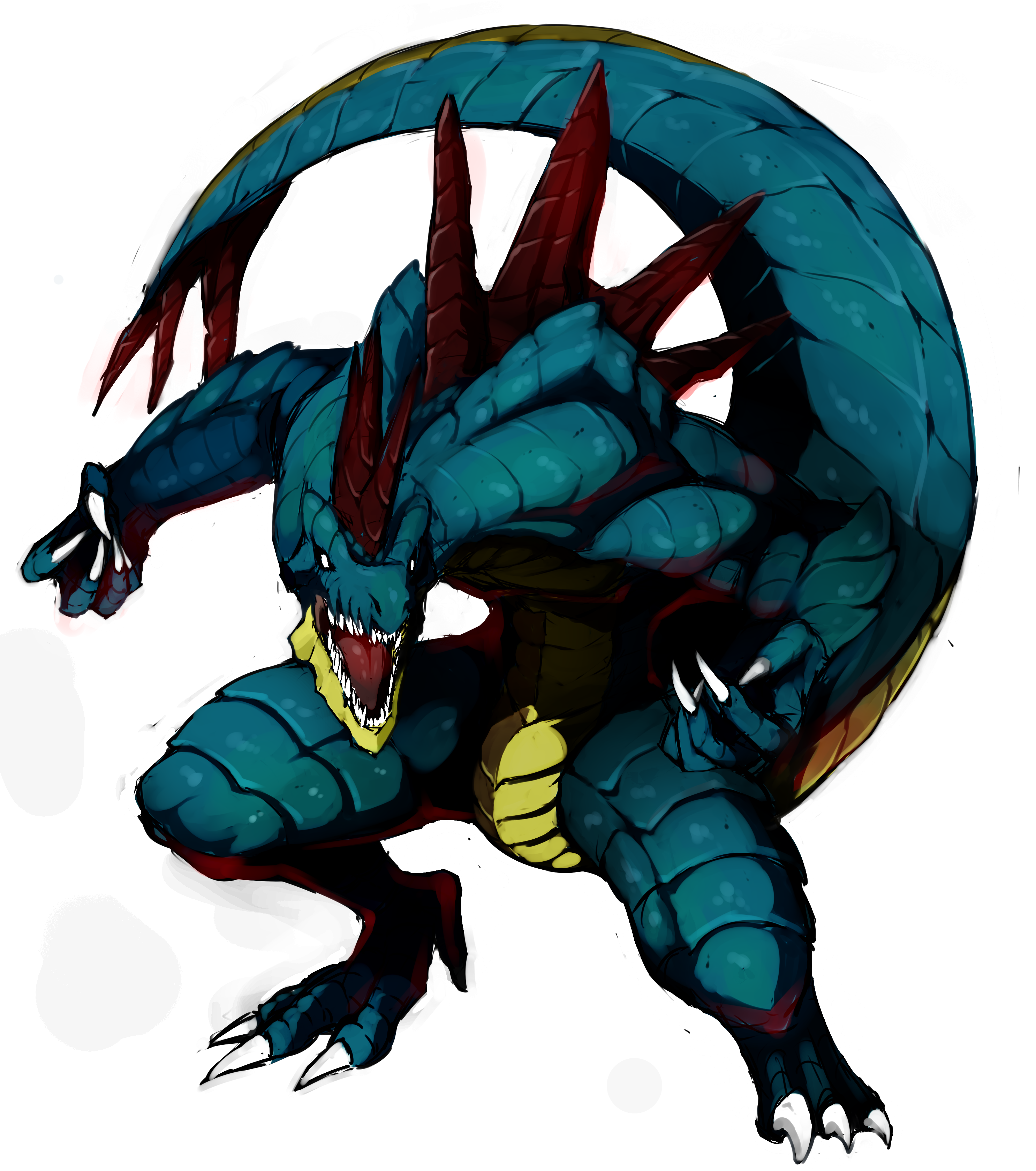 Resized To 28% Of Original - Feraligatr (3000x3500), Png Download