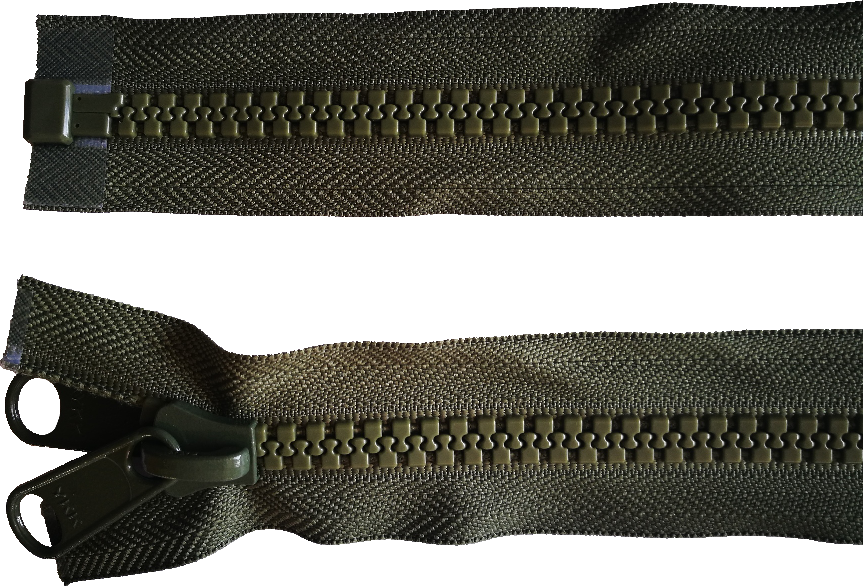 Type 10 Chunky Open End Cut Zip - Zipper (1984x1488), Png Download