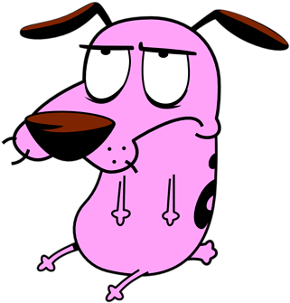 Yeah This Thread Totally Isn't Gonna End Badly, Or - Courage Dog Clip Art (353x500), Png Download