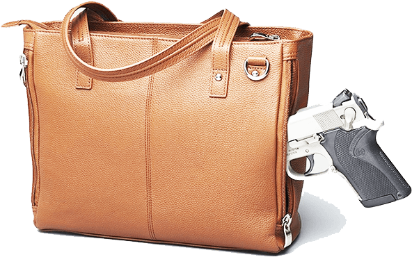 Gun Tote'n Mamas Cargo Tote Top Grain Cowhide W/small - Shoulder Bag (616x667), Png Download