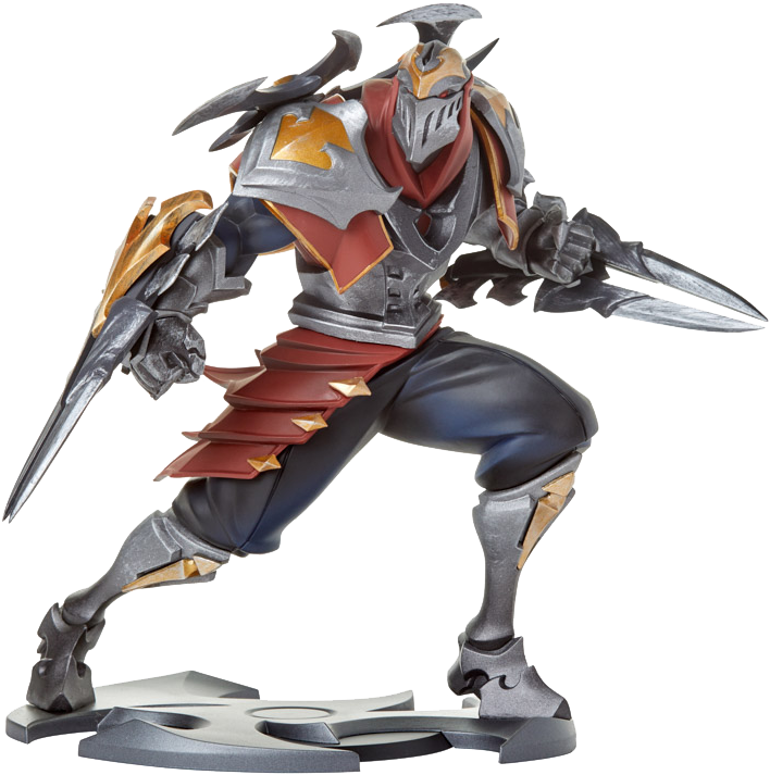Zed Unlocked Statue - Zed Figure (1000x1000), Png Download
