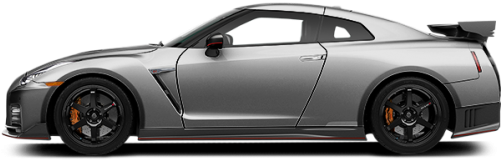 Super Silver - Nissan Gtrs 2017 Super Silver Metallic (500x256), Png Download