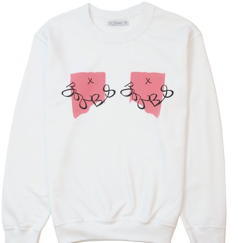 Boobs Sweatshirt - Long-sleeved T-shirt (500x500), Png Download