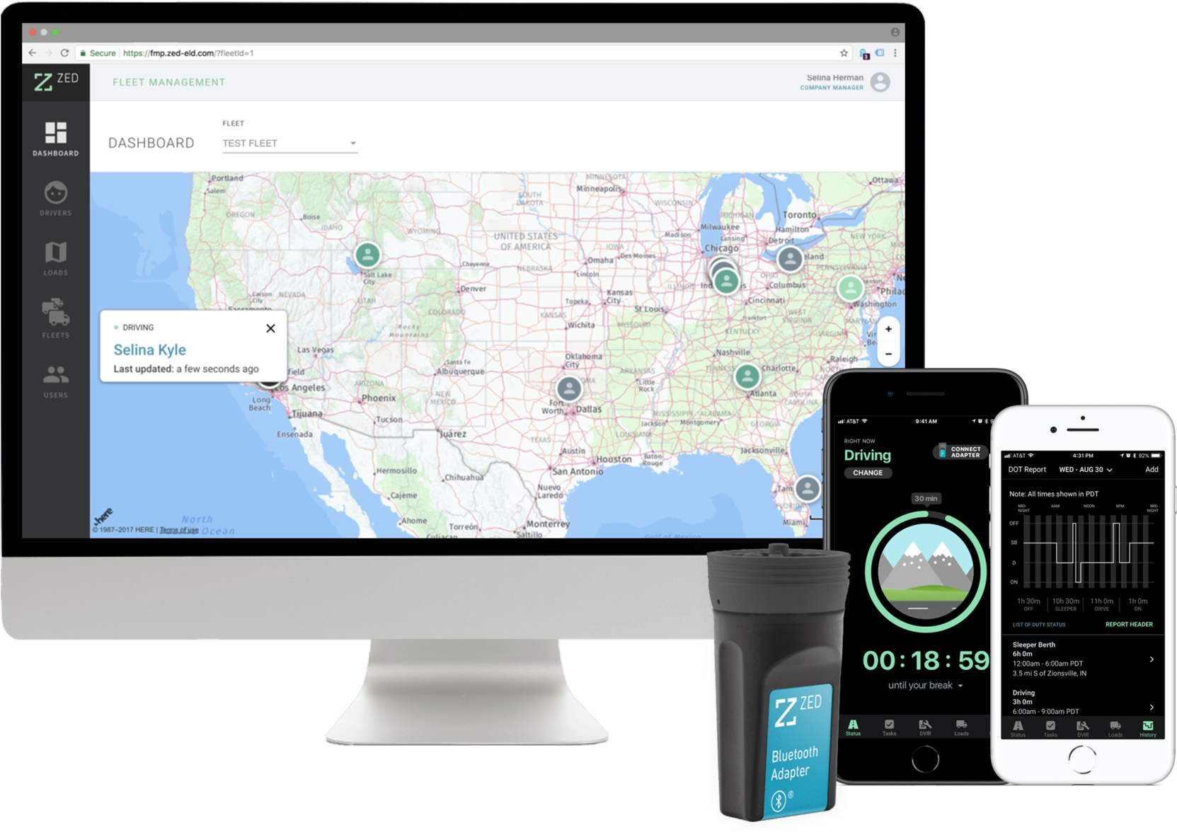 Zed Connect Announces Release Of Zed Eld - Fleet Management (2048x1236), Png Download