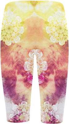 Watercolor Lotus Mandala Pattern - Leggings (500x500), Png Download