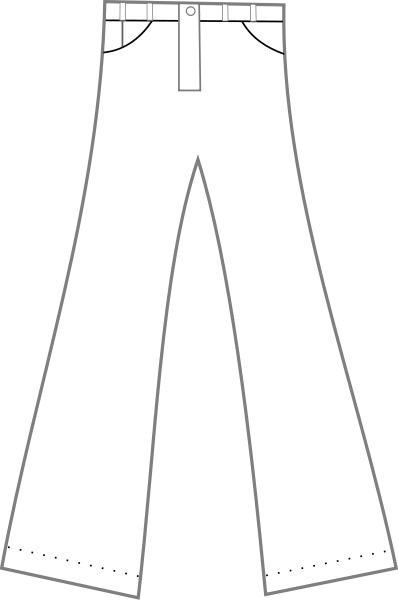 Pants Clipart Png (398x600), Png Download