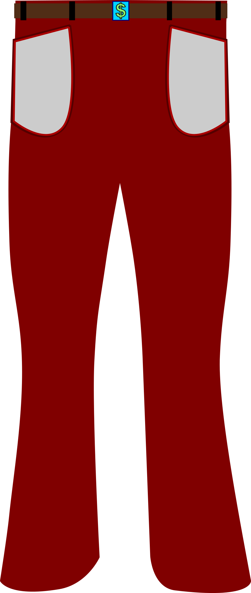 This Free Icons Png Design Of Cord Pants (1017x2400), Png Download