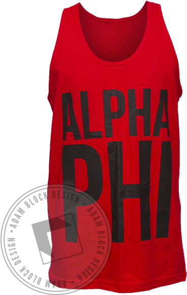 Alpha Phi Alpha Male Tank - Active Tank (464x585), Png Download