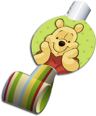 Pooh And Pals Blowouts 8-pack (346x382), Png Download