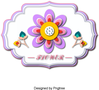 Beautiful Cartoon Cute Chinese Wind-cut Flower, Beautiful, - Flower (360x360), Png Download