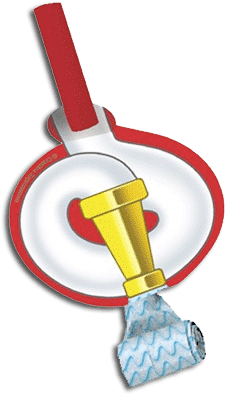 Fire Fighter Party Blowers X - Creative Converting Firefighter Play Blowouts - 48 (354x402), Png Download