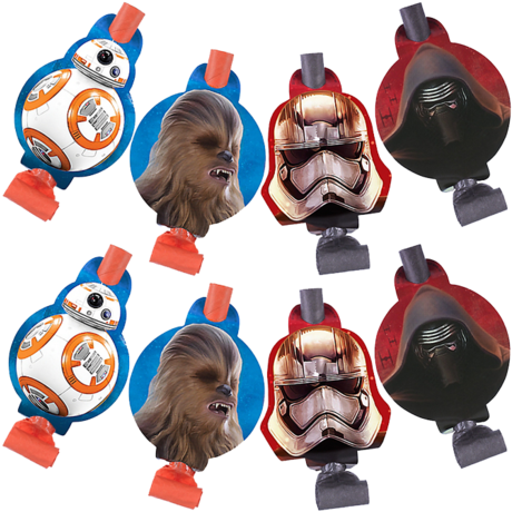 Star Wars Party Blowers - Star Wars Episode 7 Party Blowers Pack (459x480), Png Download