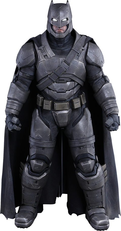 Armored Batman Action Figure - Hot Toys Batman V Superman Armored Batman (480x915), Png Download