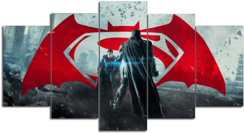 Batman Vs Superman (530x350), Png Download