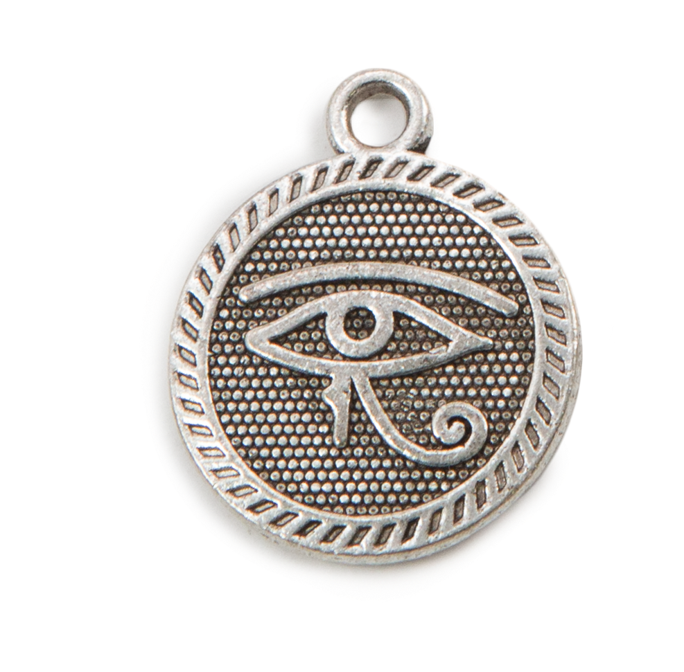 Silver Eye Of Horus Charm - Eye Of Horus (1024x1024), Png Download