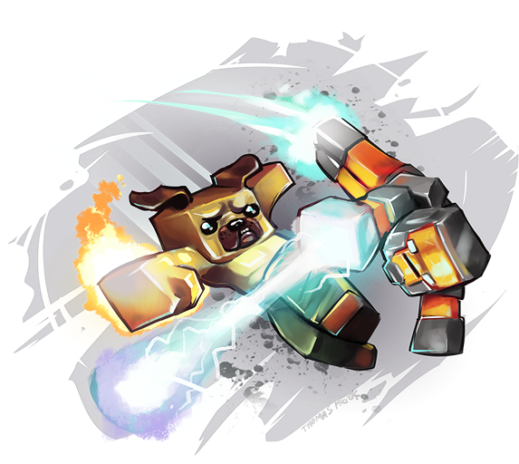 Smashheroes - Super Smash Heroes Hypixel (585x550), Png Download