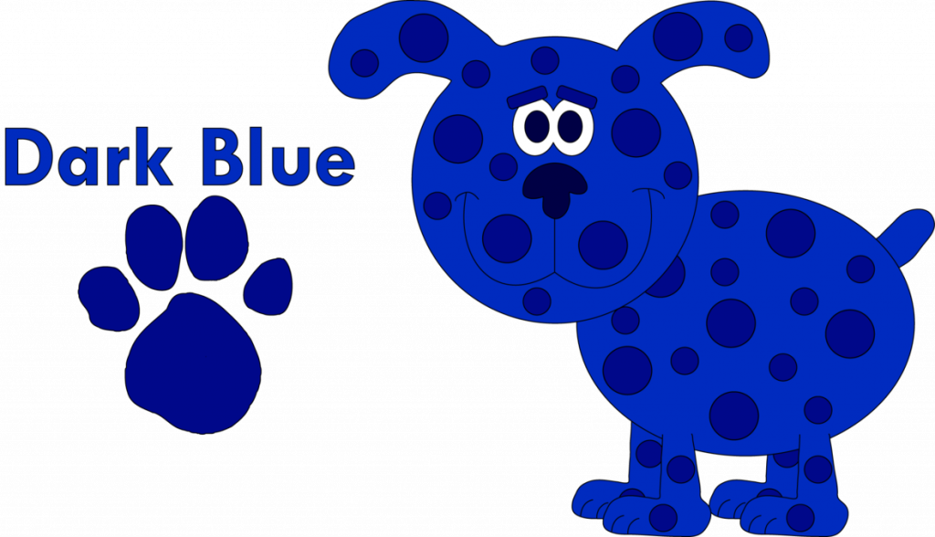 Pictures Of Blues Clues - Blue's Clues Dark Blue (1024x588), Png Download