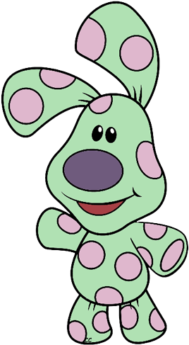 Blue S Clues Art - Polka Dots From Blues Clues (274x496), Png Download