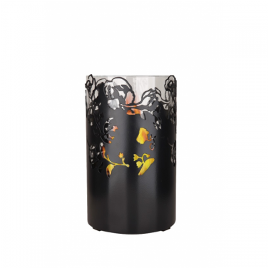 Ethanol Fireplace Knap Flower Circle - Tischkamin Blackflower - Von Happyfire Schwarz Kamine (500x375), Png Download