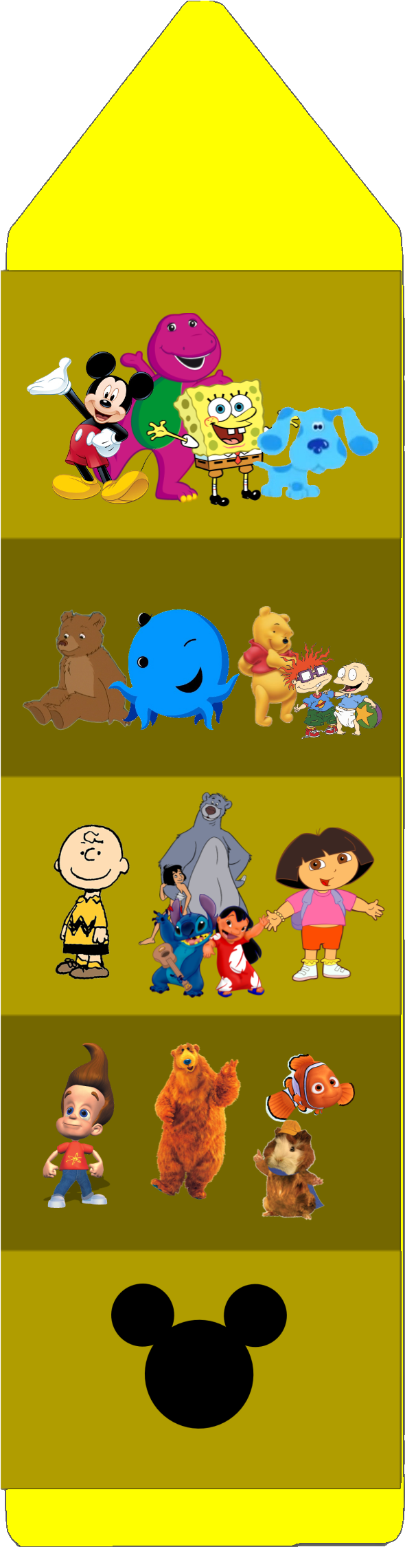 Yellow Crayon Blues Clues And Mickeys Clues Pinterest - Blues Clues Yellow Crayon (640x2413), Png Download