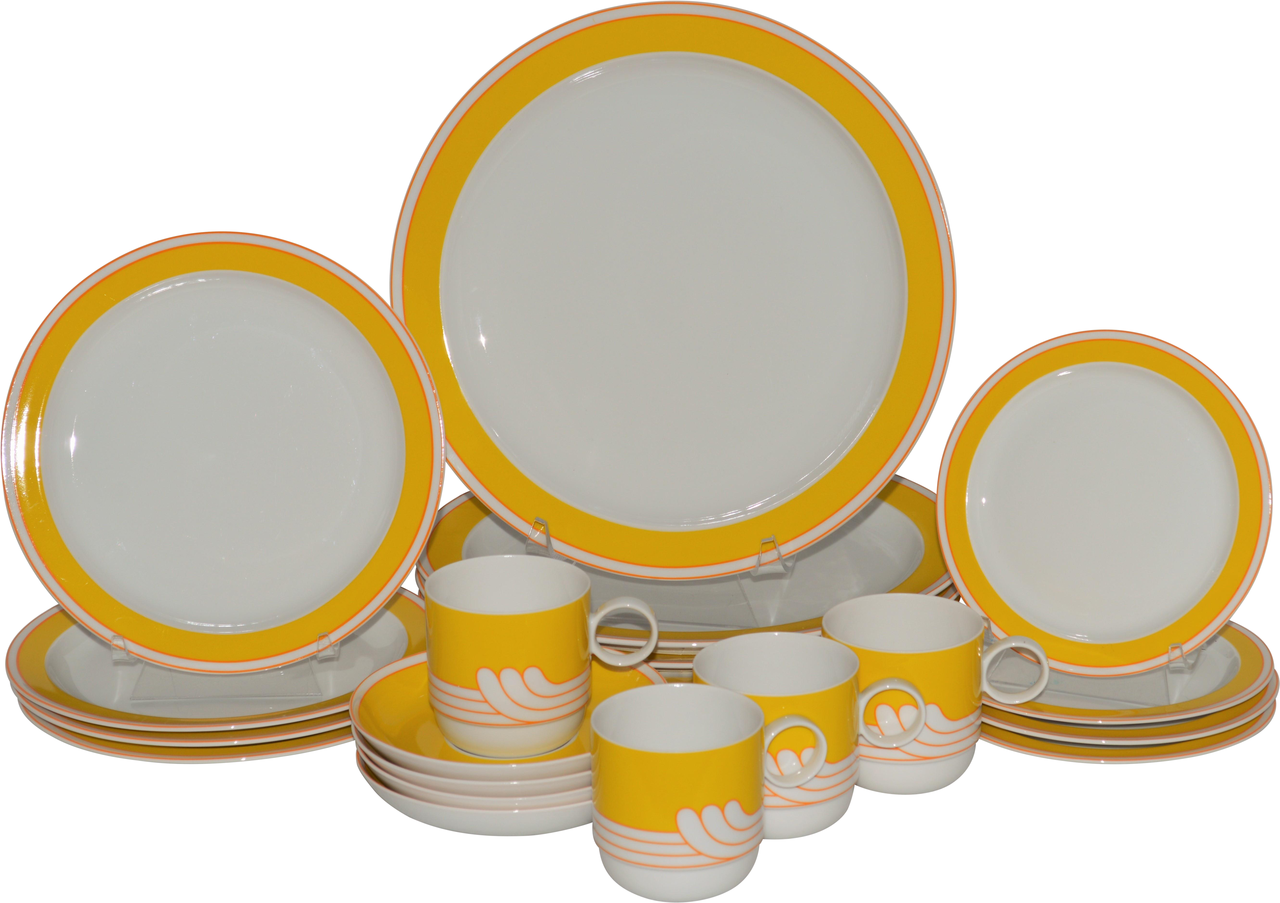 Plate Clipart Dinner Set - Rosenthal Studio Linie Yellow China (6016x4000), Png Download