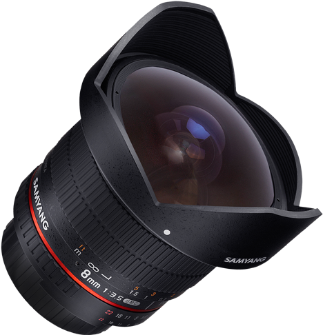 1551771755 - Samyang 8mm F3.5 As If Mc Ii Dh Fisheye Lens - Micro (750x540), Png Download