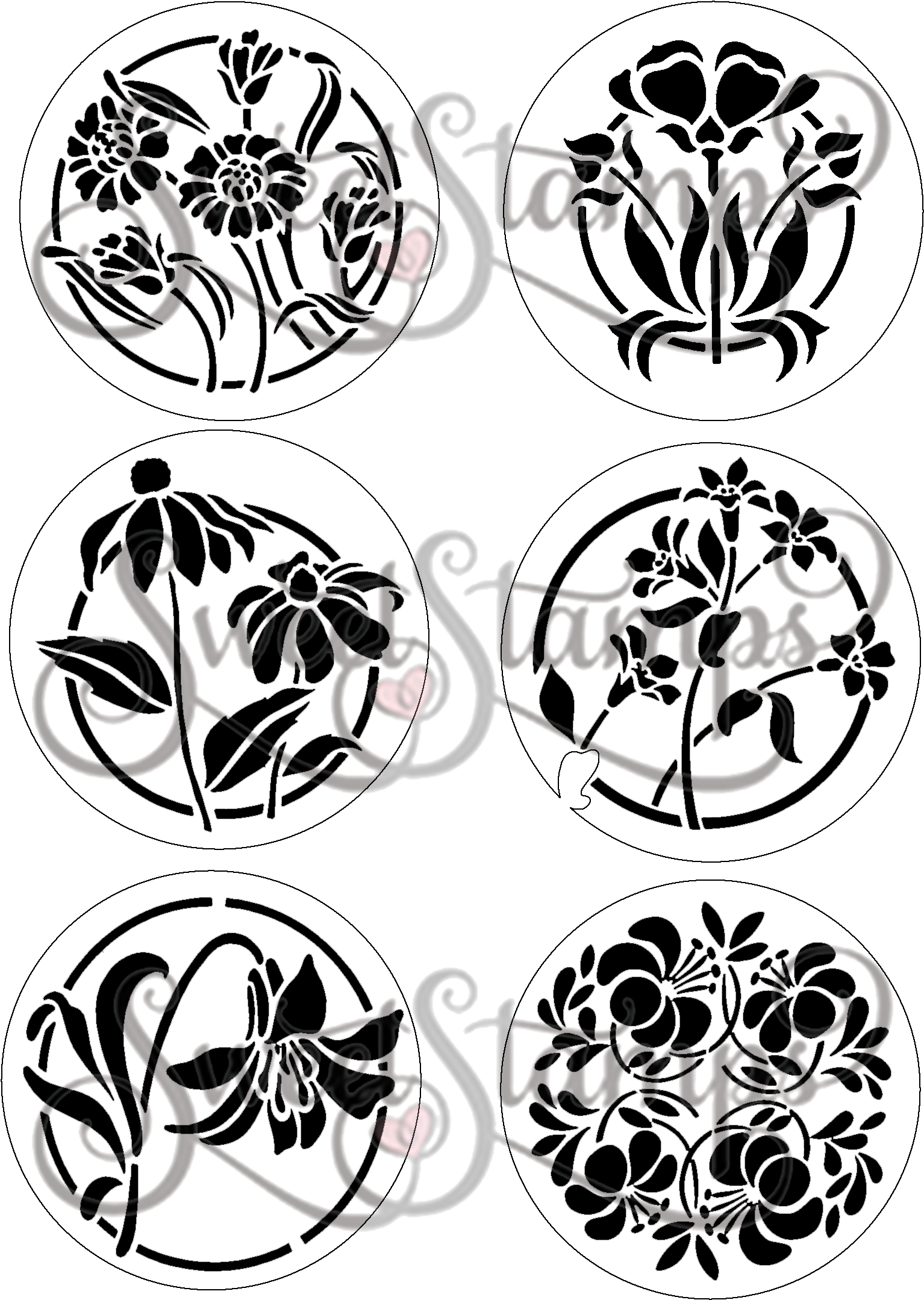 Szablony Kwiatów (1700x2200), Png Download