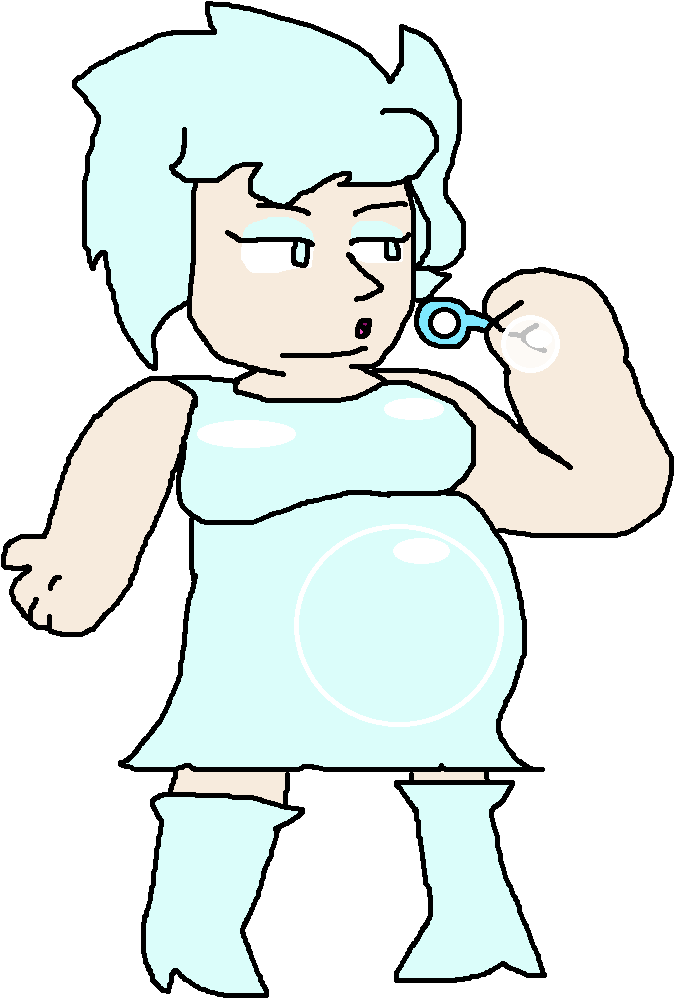 Bubble Bitch - Cartoon (715x1037), Png Download