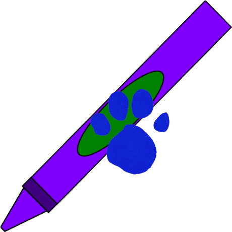 Our 2nd Clue Is Crayon Blues Clues - Blues Clues Purple Crayon (489x477), Png Download