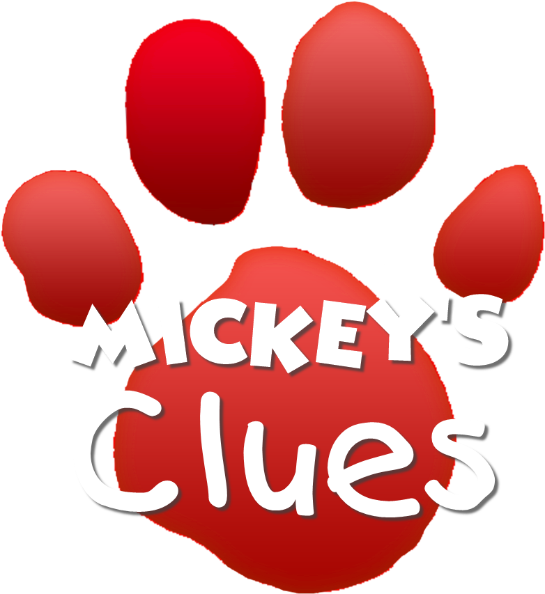 Mickeys Clues Logo Updated Blues Clues And Mickeys - Blue's Clues Light Blue Paw Print (882x905), Png Download