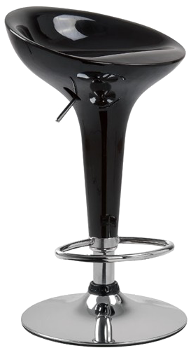 Bar Stool Png Transparent Image - Black Bar Chair Png (500x500), Png Download