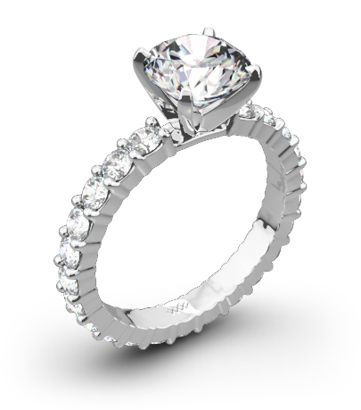 Diamonds For An Eternity Diamond Engagement Ring - Tacori Engagement Rings (500x500), Png Download