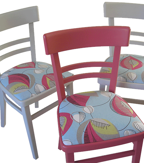 Trio Of Aqua Chairs - Table (468x529), Png Download