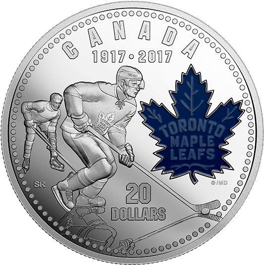 Pure Silver Coin - Toronto Maple Leafs Coins (570x570), Png Download