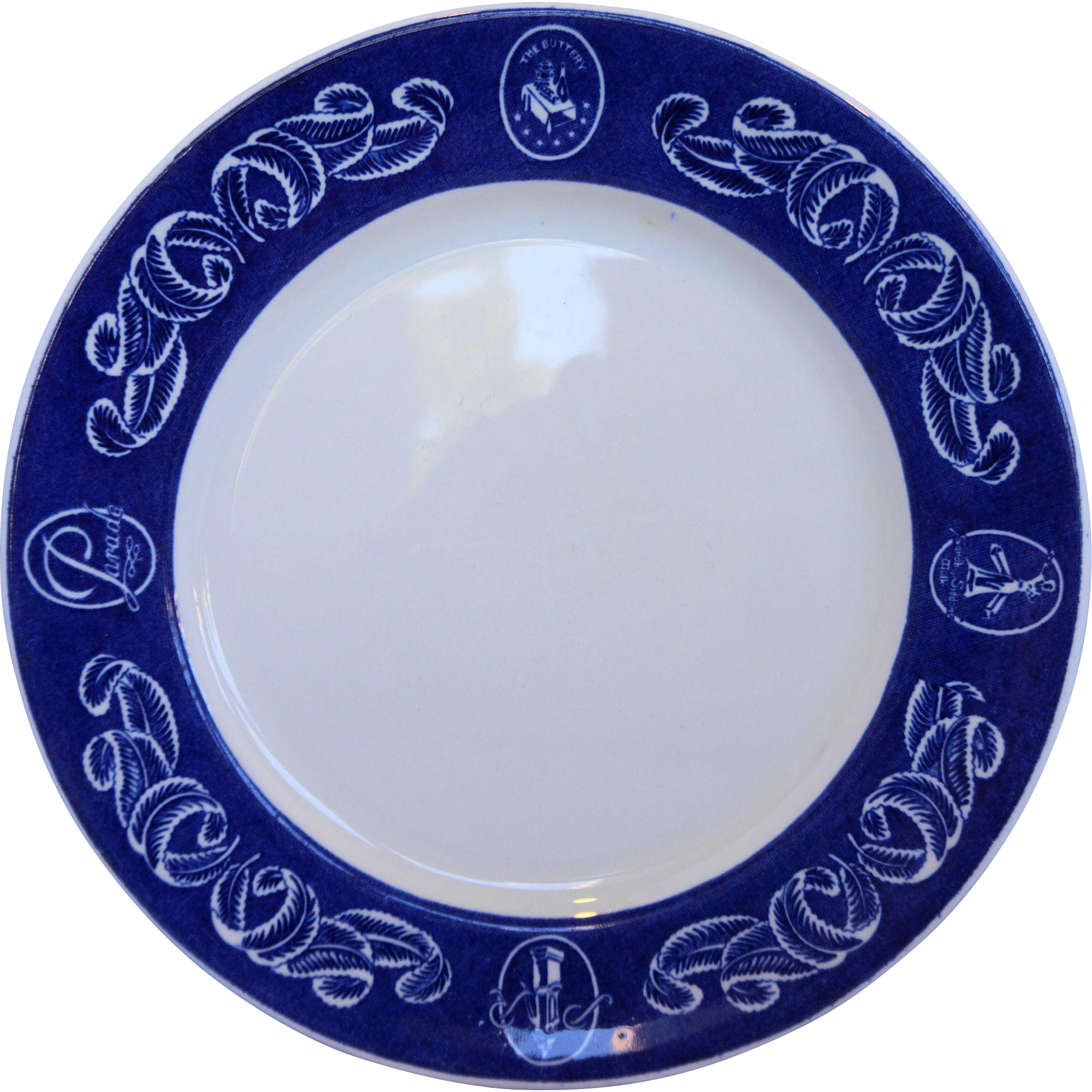 Grindley Ambassador Hotel Chicago Dinner Plate Blue - Pump Room (1852x1852), Png Download