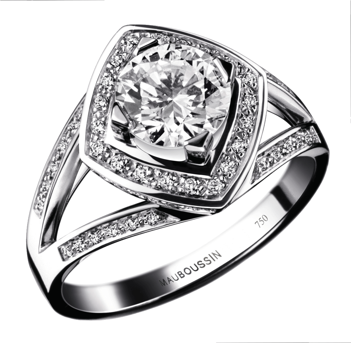 Love My N Ring Gold Diamonds By - Love My Love Mauboussin (1200x1200), Png Download