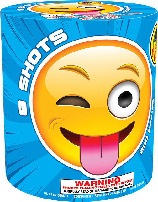 Emoji Wink - Sky King Fireworks (700x700), Png Download