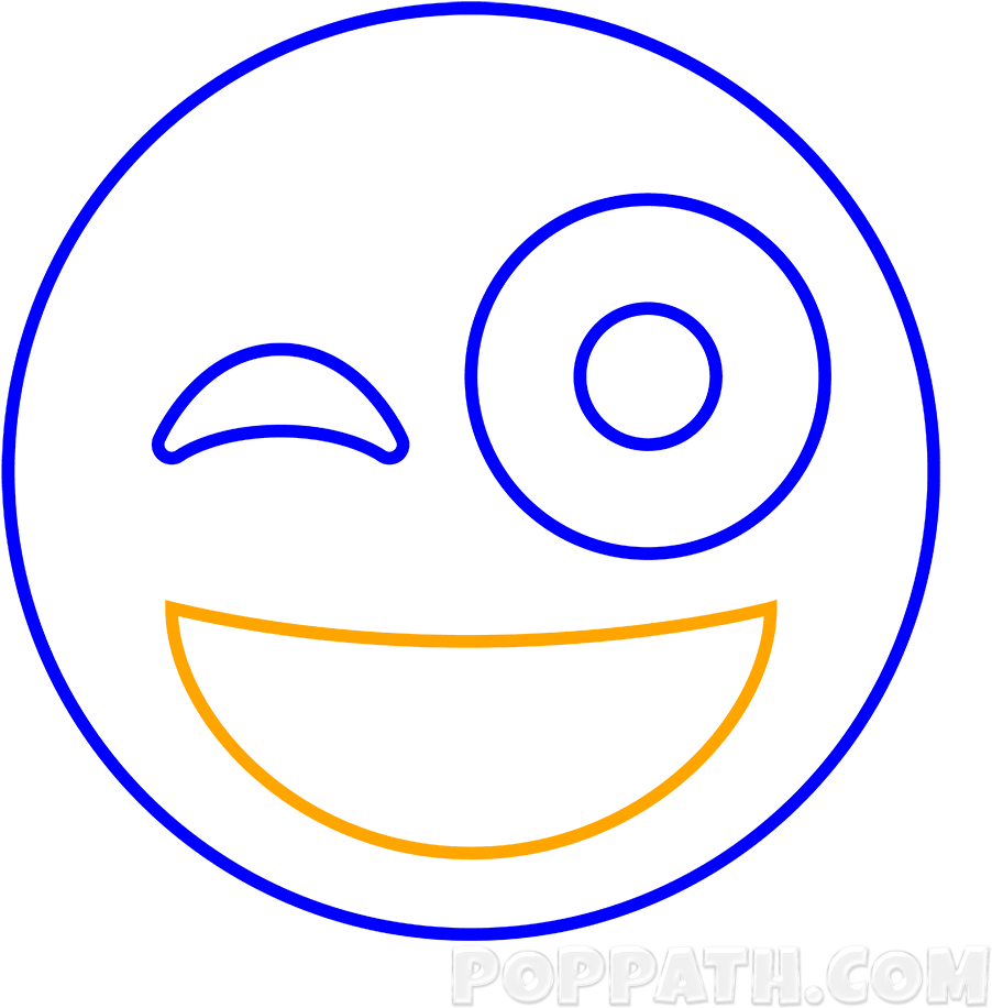In This Step We Will Create The Mouth By Drawing A - Symbol (1000x1000), Png Download